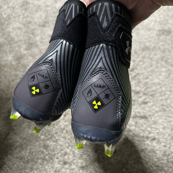 🛍️soldUnder Armor Highlight MC Black Football Cleats Size 9 - Picture 5 of 12